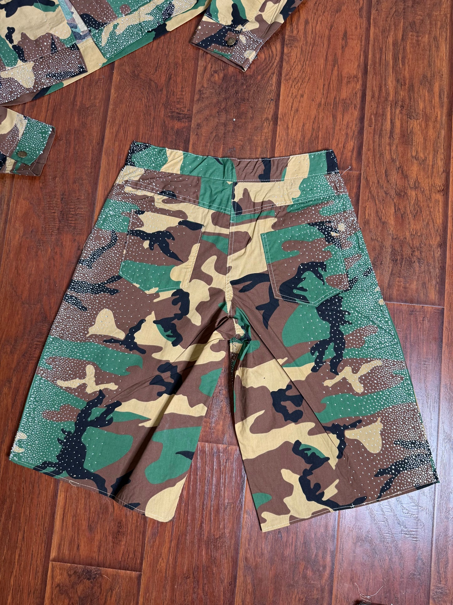 Crusted Camo Jorts